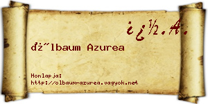 Ölbaum Azurea névjegykártya